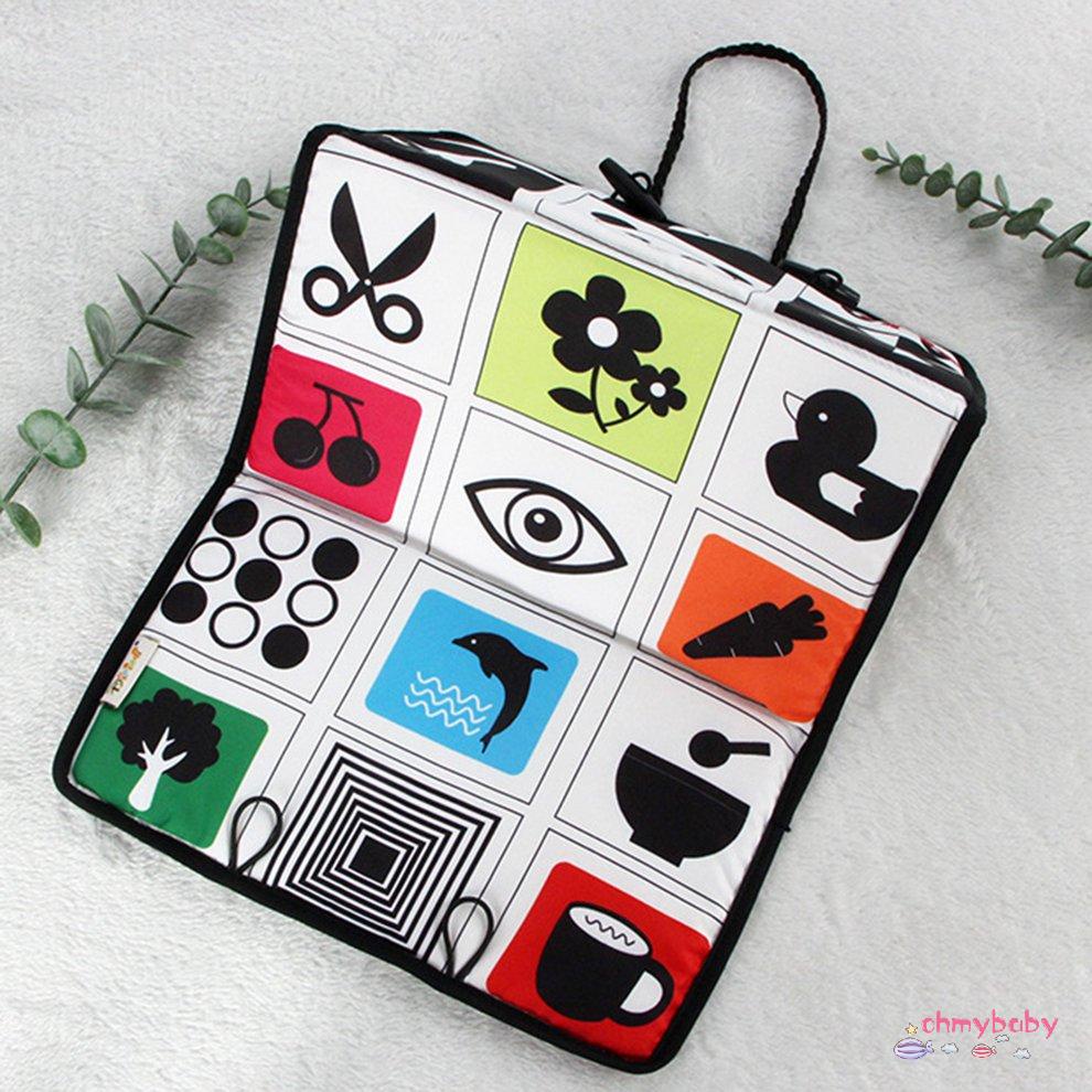 [Sẵn sàng] Gương Đôi Hoạt Động Tương Phản Cao Phát Triển Màu Đen Và Trắng Đồ Chơi Cho Trẻ Sơ Sinh Bé Trai Gái Ghế Sau Mặt Dây Chuyền [P/6]