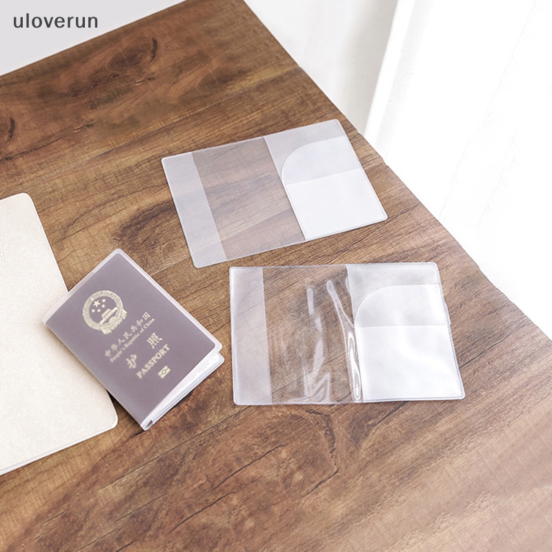 Vỏ Bọc Hộ Chiếu Du Lịch Bằng PVC Trong Suốt Chống Nước Có Ngăn Đựng Thẻ ID Cho Nam &amp; Nữ