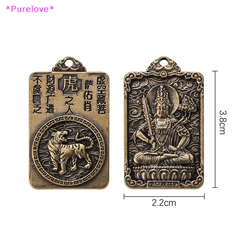 Mặt Dây Chuyền Hình Phật Bằng Đồng Thau Cứng Phong Cách Trung Hoa Mới