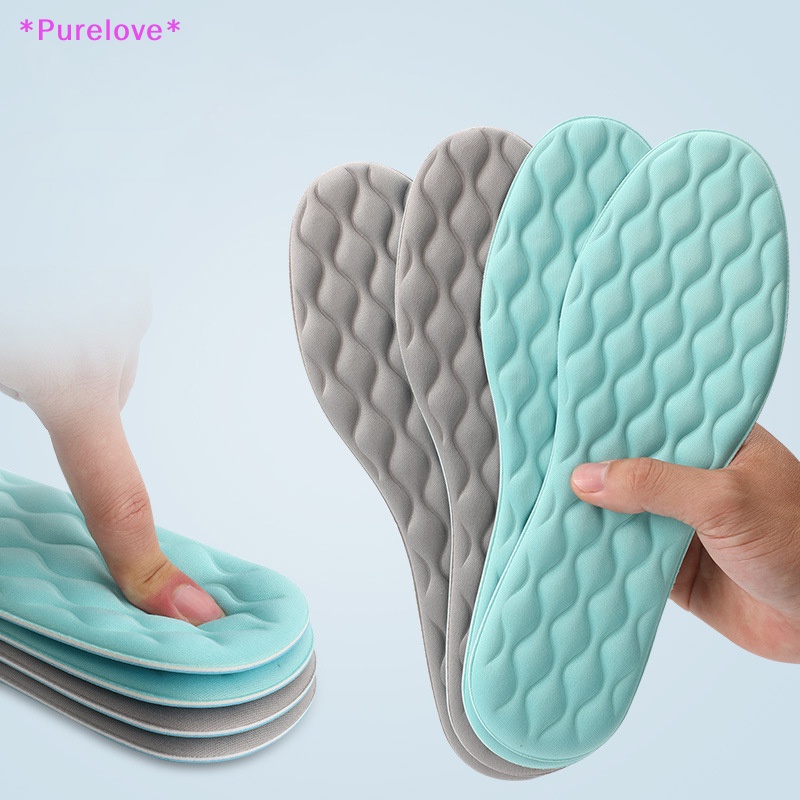 1 Cặp Đế Lót Giày Thể Thao Bằng Cao Su Siêu Mềm Thoáng Mát Thấm Hút Mồ Hôi Tiện Dụng Mới