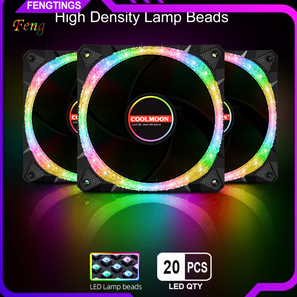 Đế Quạt Làm Mát Kích Thước Nhỏ Gọn 120mm Ultra-Quiet RGB Chassis