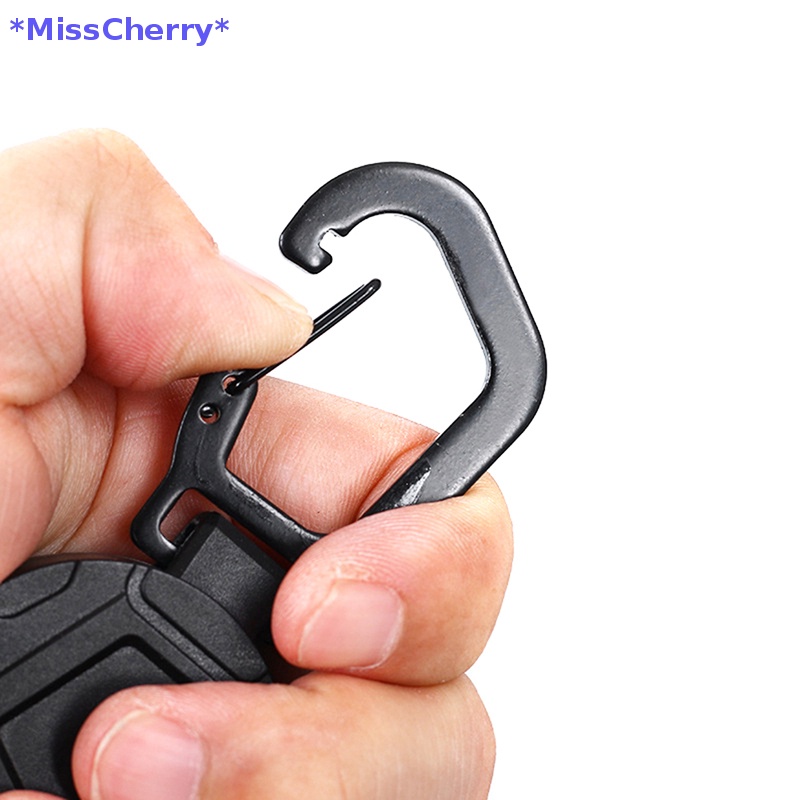 Dây Móc Chìa Khóa Bằng Kim Loại Có Thể Thu Gọn Dùng Để Treo Thẻ ID / Tên Mới