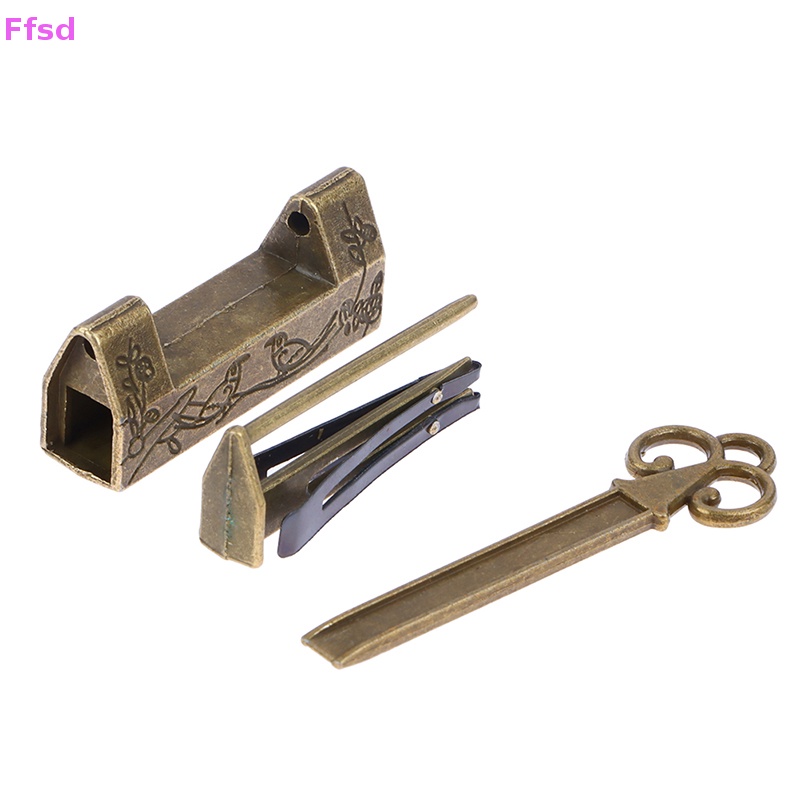 {Ffsd} Ổ Khóa Bằng Hợp Kim Kẽm Cổ Điển Trung Quốc / Chìa Khóa / Trang Sức Hàng Bán Chạy