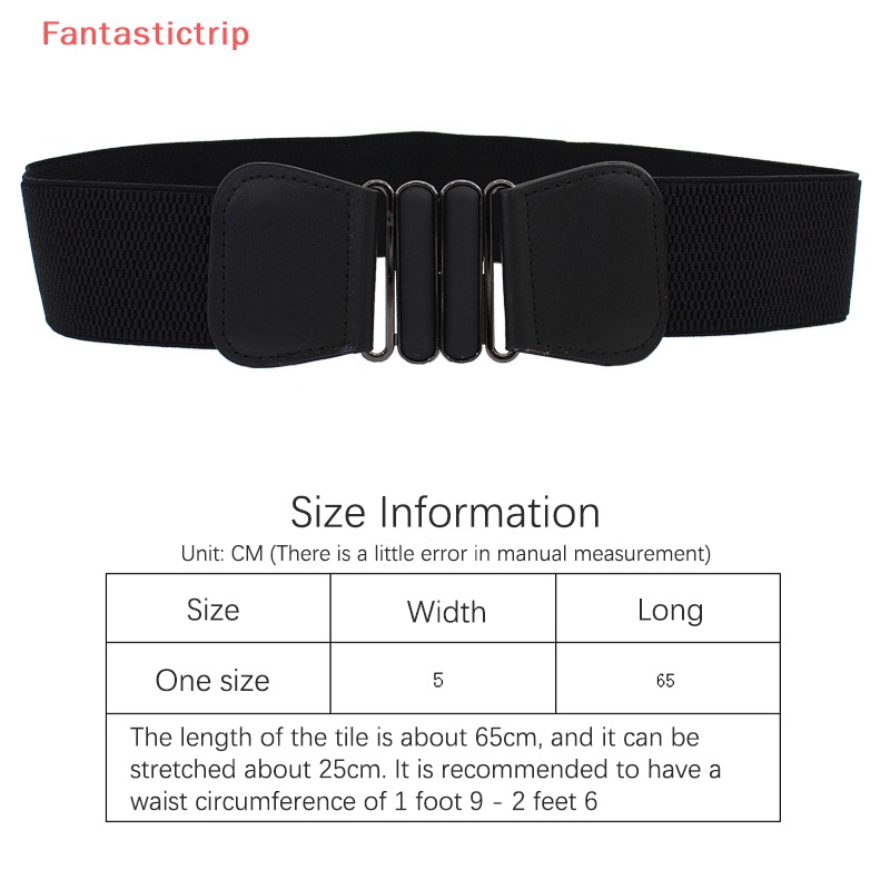 Thắt Lưng Bản Rộng Co Giãn Màu Trơn Có Khóa Kim Loại Thời Trang Mùa Hè Mới Cho Nữ