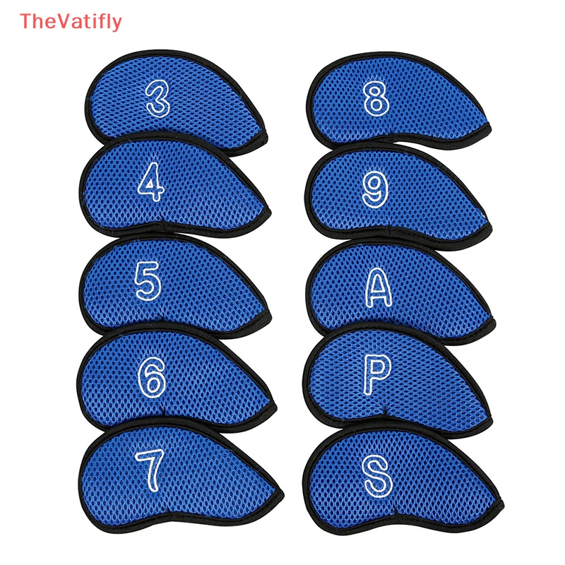 Set 10 Vỏ Bọc Bảo Vệ Đầu Gậy Đánh Golf Chuyên Dụng