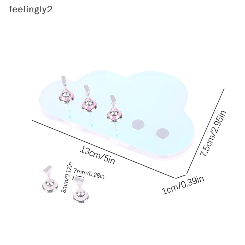 Giá Đỡ Móng Tay Giả Hình Đám Mây Bằng Acrylic Tiện Dụng Cho Salon