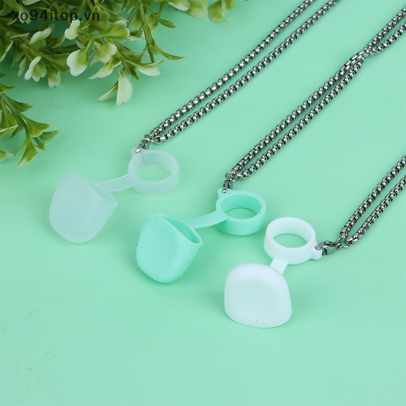Dây Đeo Cổ Bằng Silicon Có Vòng Kim Loại Chống Bụi Cho XOITOP