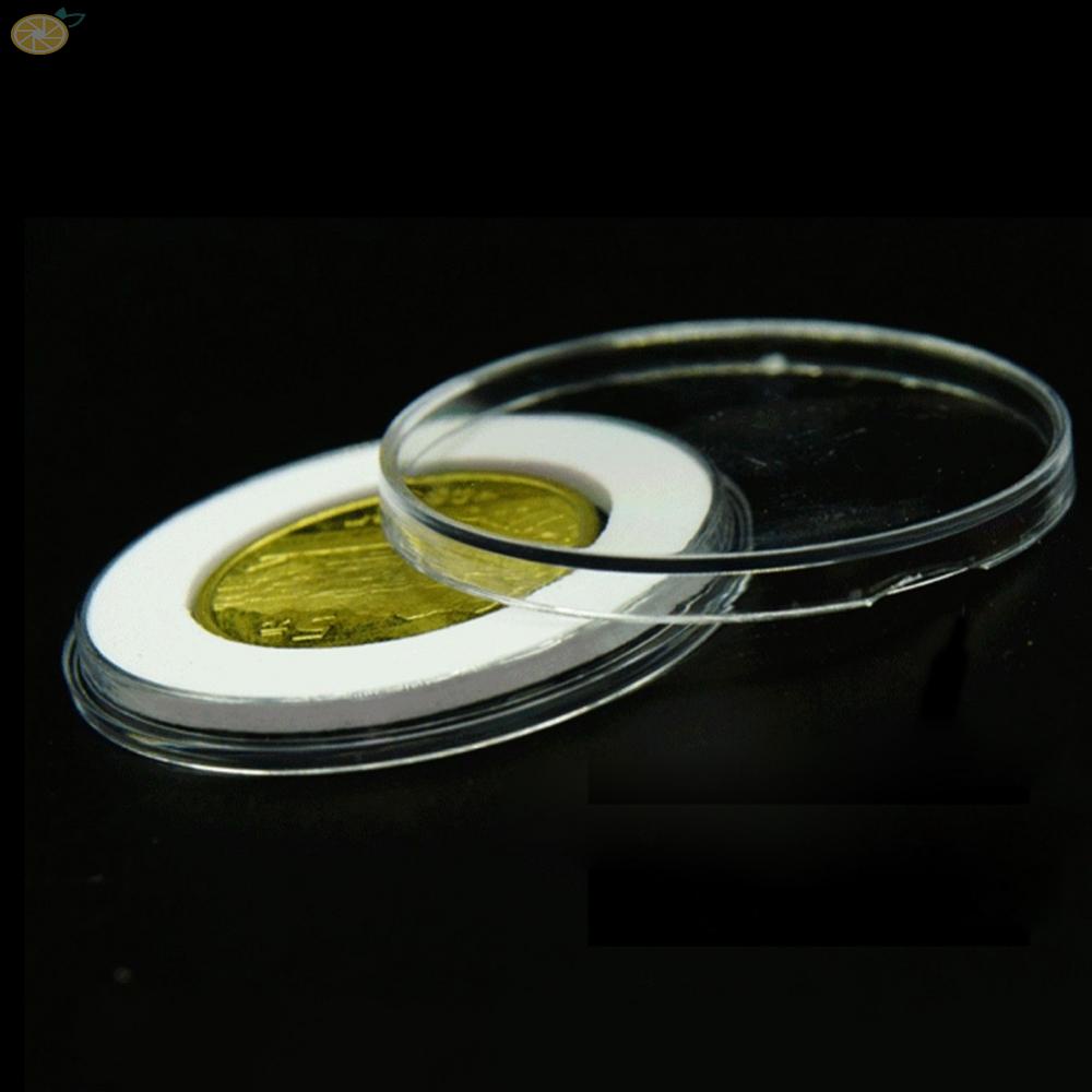 【VARSTR】Store and Display Your Coins with Clear Plastic Coin Holder Capsules - 10/25 Pack