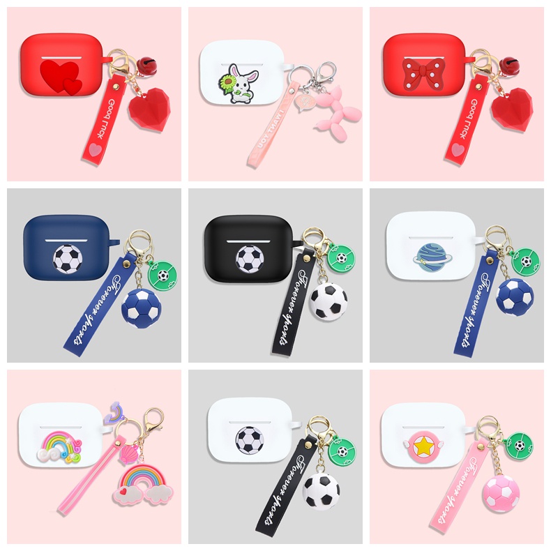 Vỏ Bảo Vệ Hộp Sạc Tai Nghe Bluetooth Bằng Silicon Hình Phi Hành Gia / Trái Cây Cho EDIFIER Xemal X2 X3 X5 X6