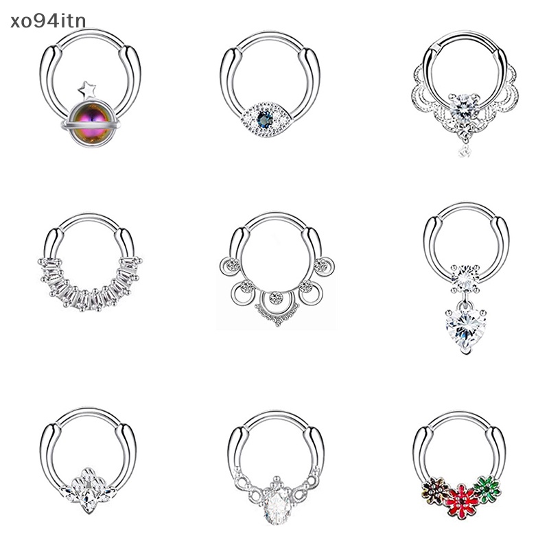 1 Khuyên Mũi / Môi / Tai Đục Lỗ Hình Xoắn Ốc Hình Hoa Cho Nam Và Nữ