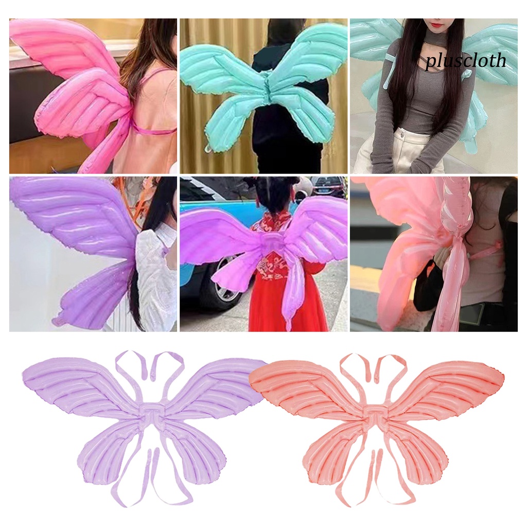 Bong Bóng Bơm Hơi Hình Cánh Bướm Bằng Màng Nhôm Kích Thước Lớn Chống Biến Dạng An Toàn Trang Trí Cho Trẻ Em