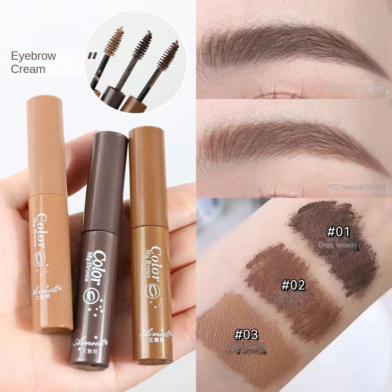 Mascara 3D Novo Chống Thấm Nước Không Phai Màu Nâu Đậm Tự Nhiên