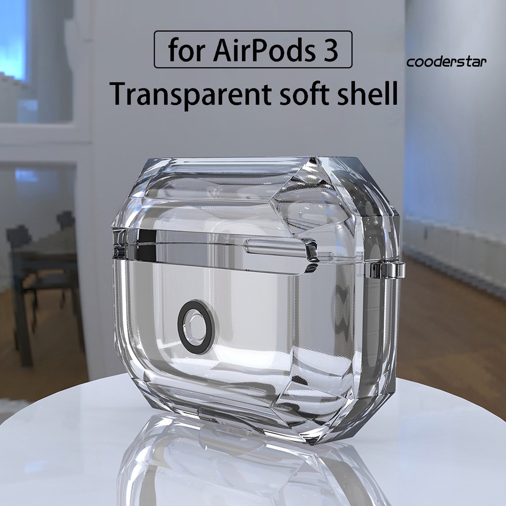 Vỏ Bảo Vệ Hộp Đựng Tai Nghe Airpods 3 / Pro Bằng TPU Trong Suốt Chống Sốc Chống Thấm Nước Chống Rơi