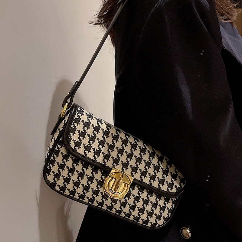 Ielgy Túi Xách Đeo Vai baguette Kết Cấu Nuche Pháp Thiết Kế Một Bên Vai Cho Nữ