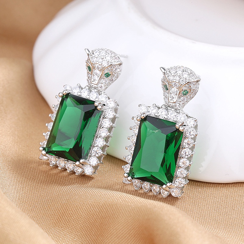 Bông Tai Đính Kim Cương Pha Lê Toàn Diện Thời Trang Cho Nữ