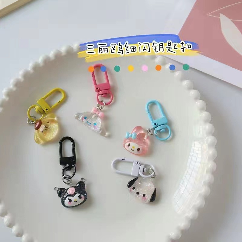 Móc Khóa Hình Cinnamoroll Melody Kuromi Bằng Acrylic Dễ Thương