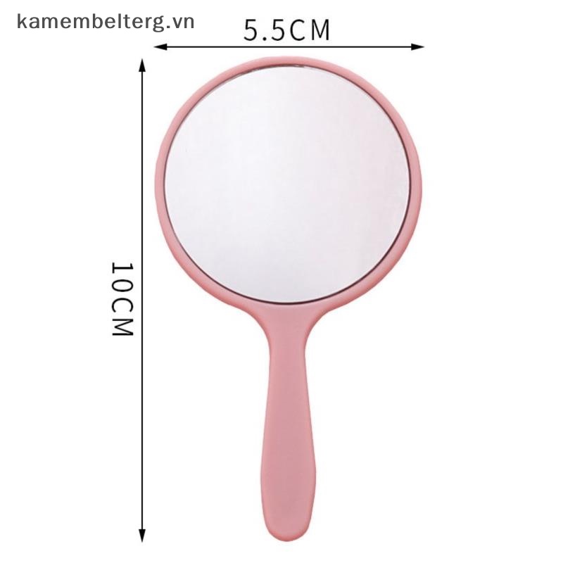 Gương Trang Điểm Tròn Cầm Tay KAM Có Tay Cầm Tiện Lợi