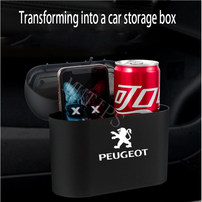 Thùng Rác Mini Bằng ABS Chống Thấm Nước Cho Xe Hơi Peugeot 307 308 2008 3008 206 208 207 508 408 5008 406