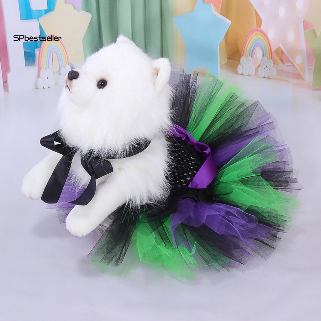 Spbestsellkr Đầm Công Chúa Nhiều Màu Bằng Polyester Chống Biến Dạng Không Phai Cho Thú Cưng Mặc Hàng Ngày