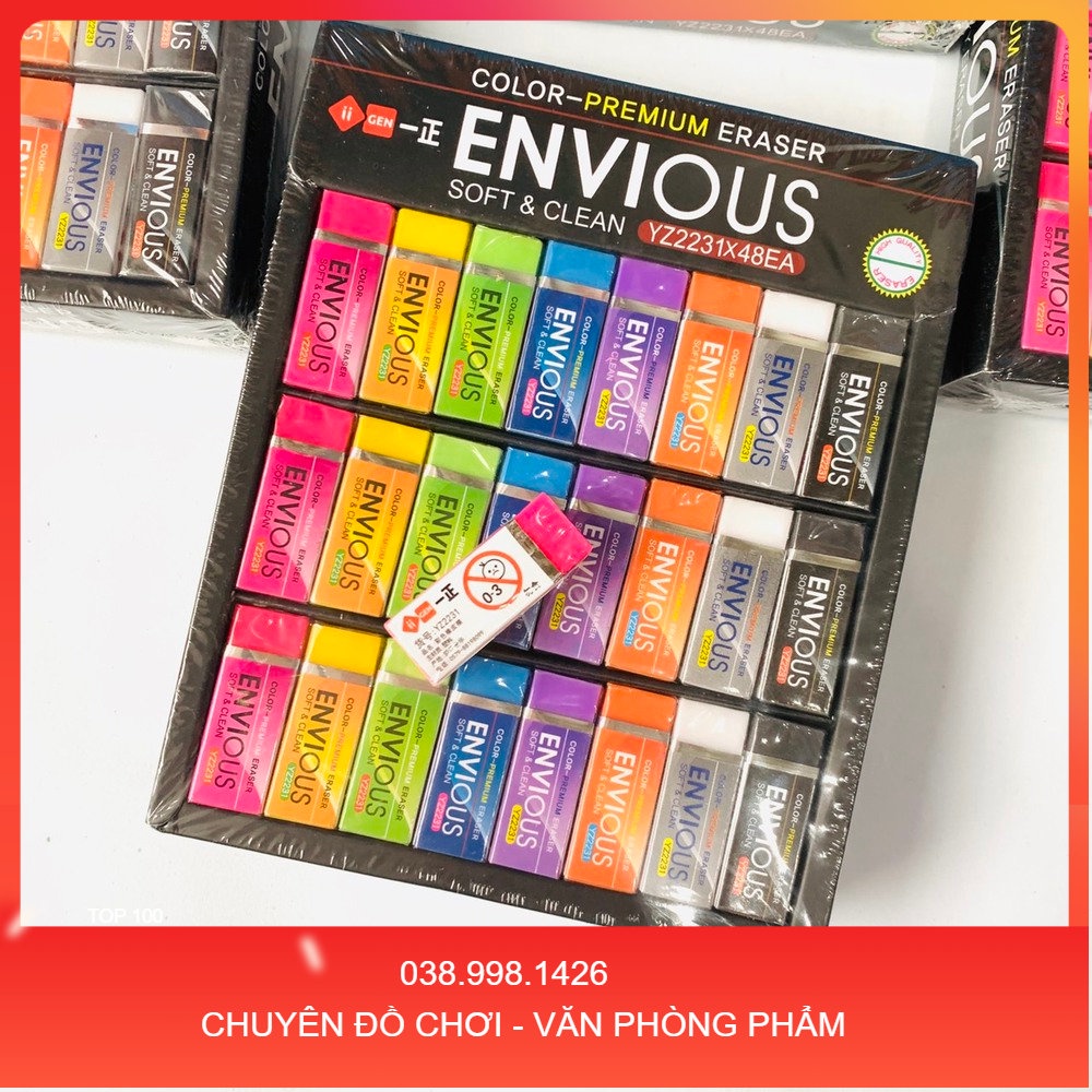 1 Viên Gôm Tẩy Dẻo Envious Màu Sắc Bắt Mắt _DCPT
