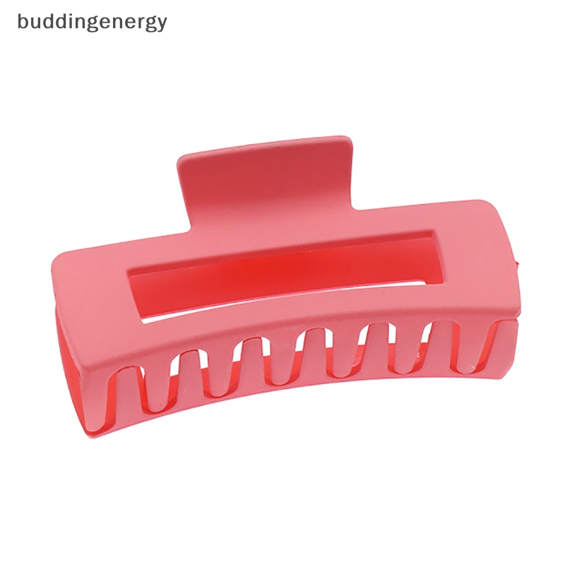 Kẹp Tóc Càng Cua Lớn Bằng Nhựa Màu Trơn Thanh Lịch Cho Nữ