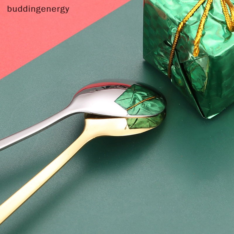 Bộ 2 Muỗng Nĩa Ăn Tráng Miệng Hình Tuần Lộc Giáng Sinh Dễ Thương