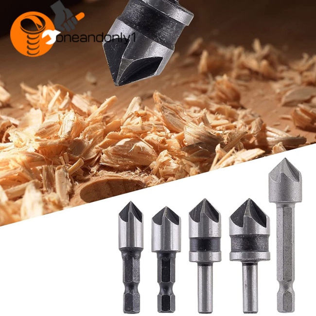 Bộ 5 Mũi Khoan Lỗ Chéo Bằng Thép Tốc Độ Cao Chuyên Dụng