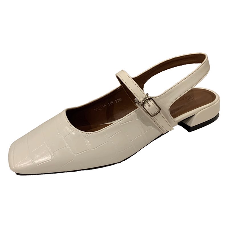 Giày Búp Bê Mũi Vuông Đế Bằng Phong Cách Pháp Thời Trang Xuân Hè Hàng Mới 2023 Dành Cho Bạn Nữ