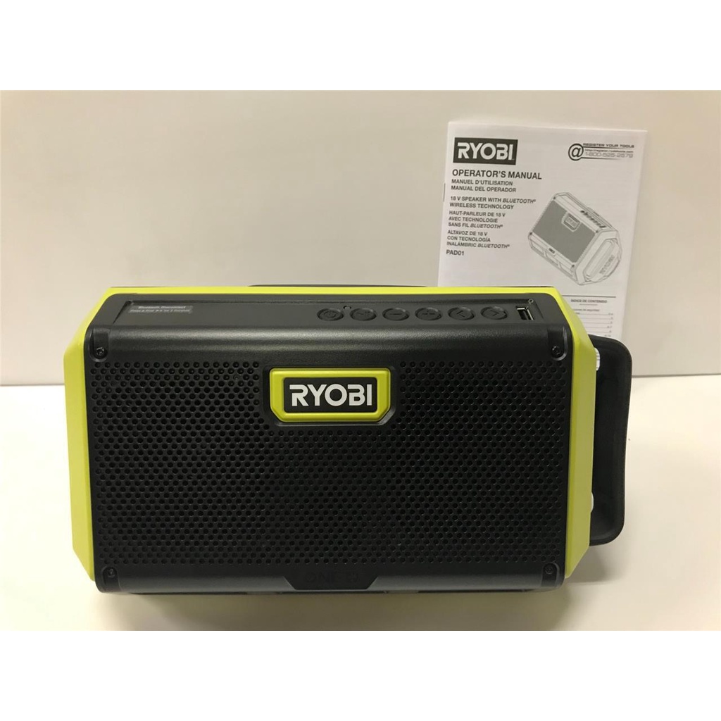 Loa Bluetooth pin 18v RYOBI PAD01 like new 99 % như hình.