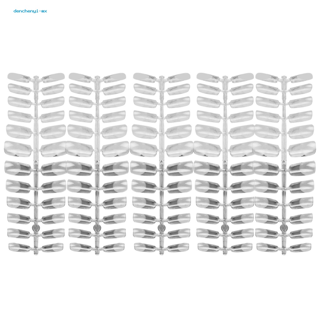 Set 120 Móng Tay Giả Trong Suốt Hình Vuông Dùng Trang Trí