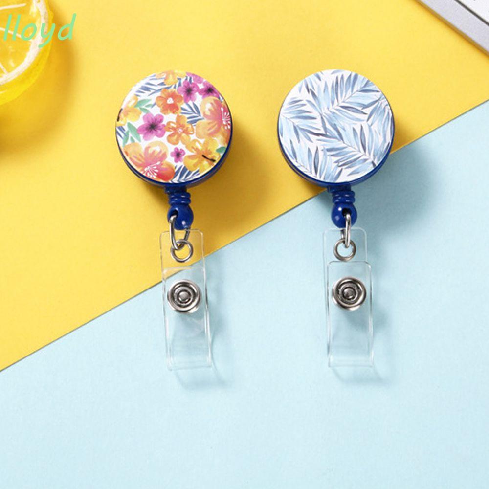 Kẹp gắn thẻ tên ID có thể co dãn cho y tá tùy chọn họa tiết