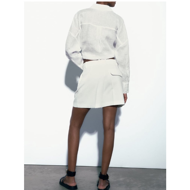 Quần Short ZARA Lưng Cao Thời Trang Mùa Hè Năng Động 1608033 1478030