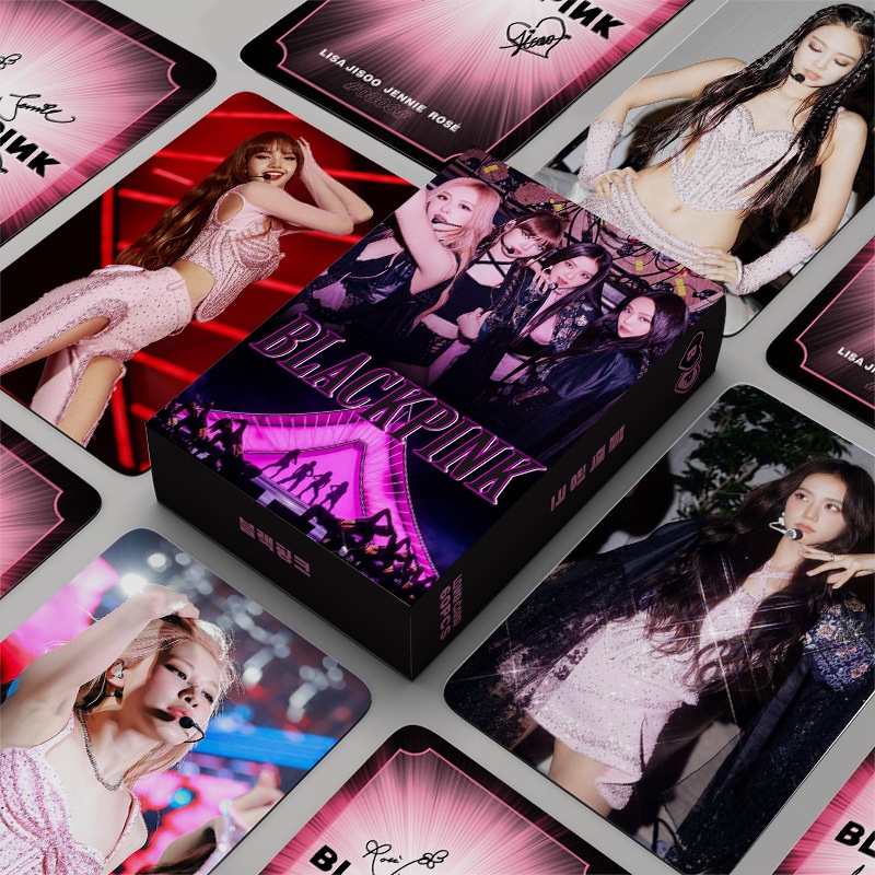 Hộp 60 Tấm Ảnh Lomo Card JENNIE LISA ROSE JISOO Nhóm Blackpink