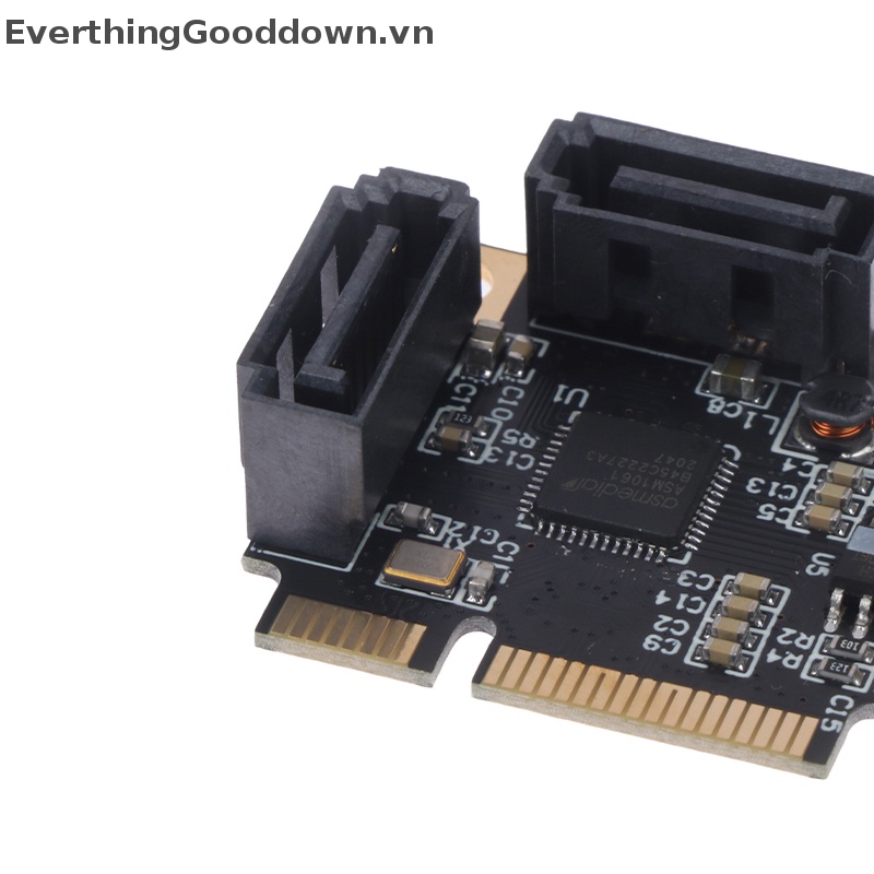 Everthingooddown ASM1061 Mini PCIE Sang SATA3.0 Và Phụ Kiện Đi Kèm