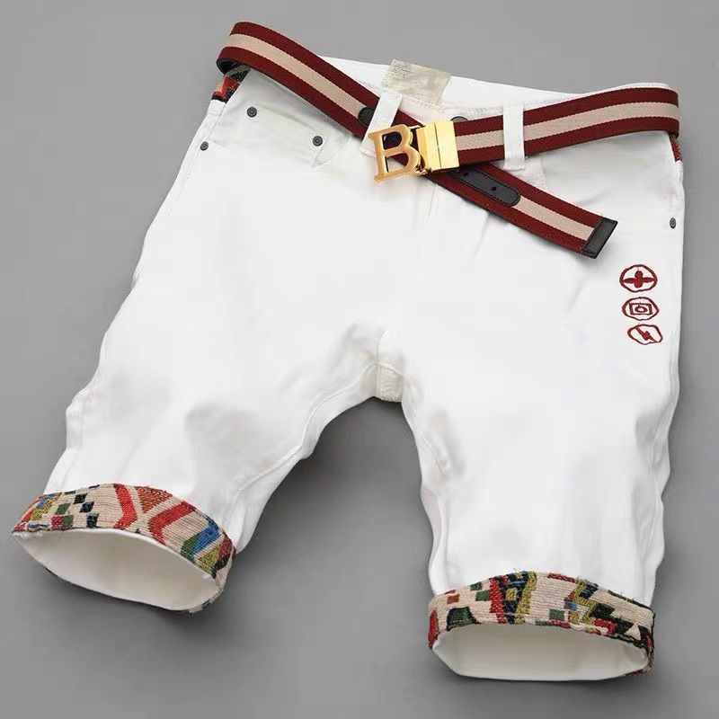 Bh6t Hàng Có Sẵn Quần Short Denim Phối Rách Họa Tiết Đường Phố Cao Cấp Phong Cách Mới Mùa Hè 2022 @