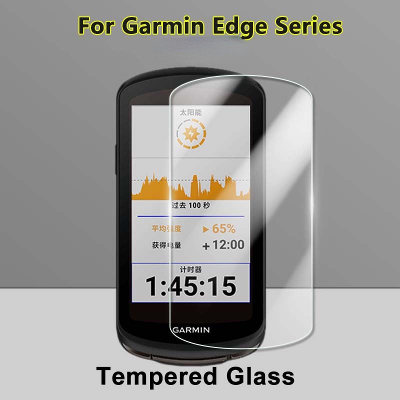 1 / 2 / 3 / 5 Kính Cường Lực 2.5D 9H Bảo Vệ Màn Hình Đồng Hồ Garmin Edge 1040 1030 1000 820 130 520 Plus