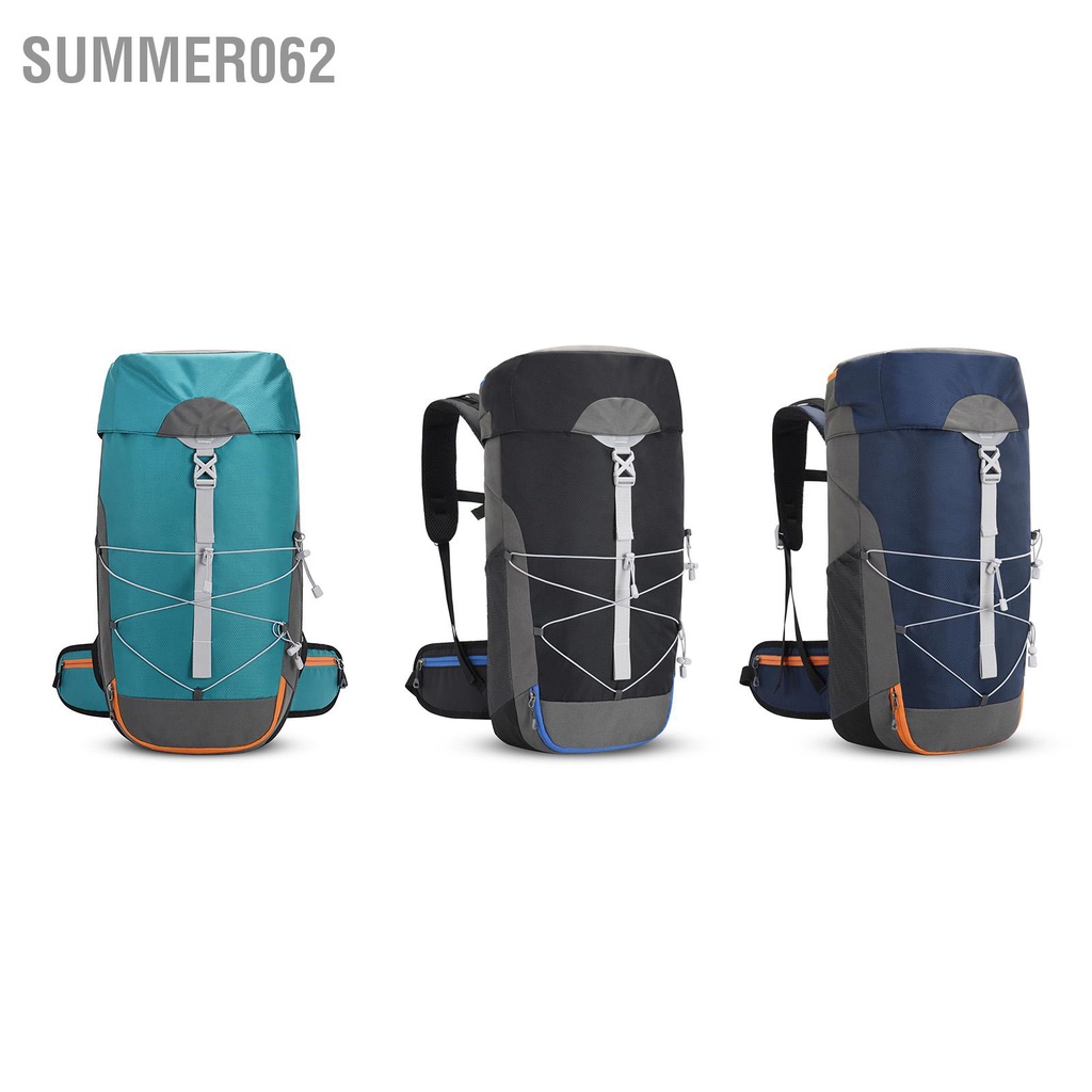 Summer062 Ba lô cắm trại 40L Vải Oxford Túi leo núi chống ánh sáng bắn tung tóe cho du lịch ngoài trời