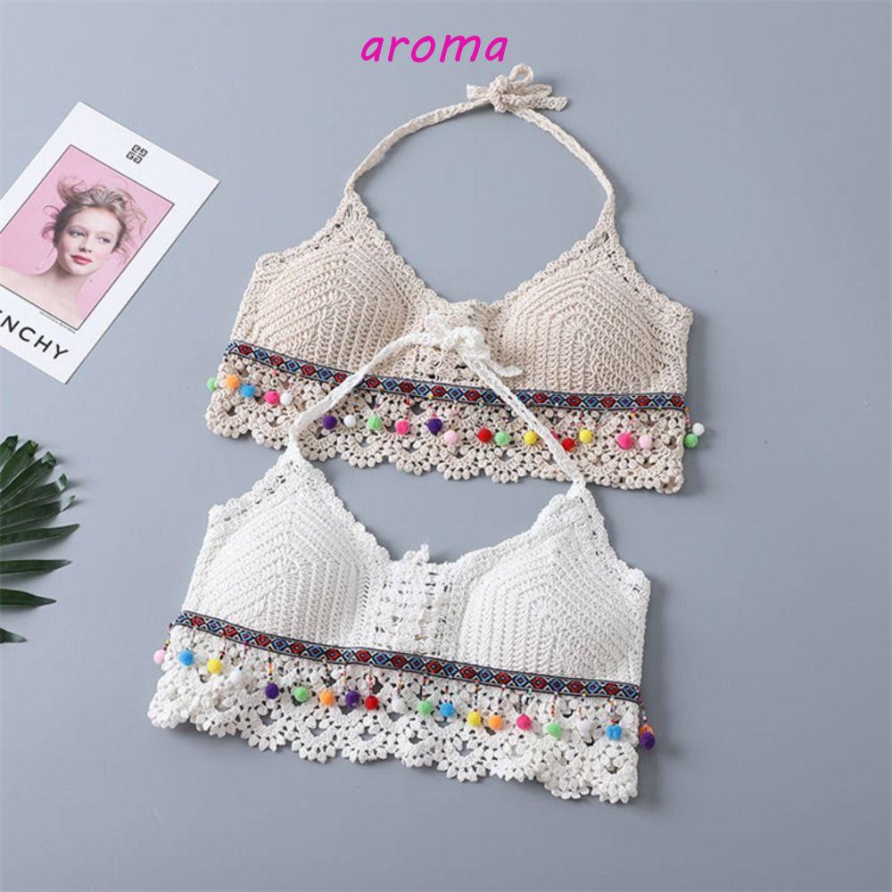 Áo Cardigan Cotton Cổ Yếm Thêu Họa Tiết Rỗng Thoải Mái Thời Trang Đi Biển Cho Nữ