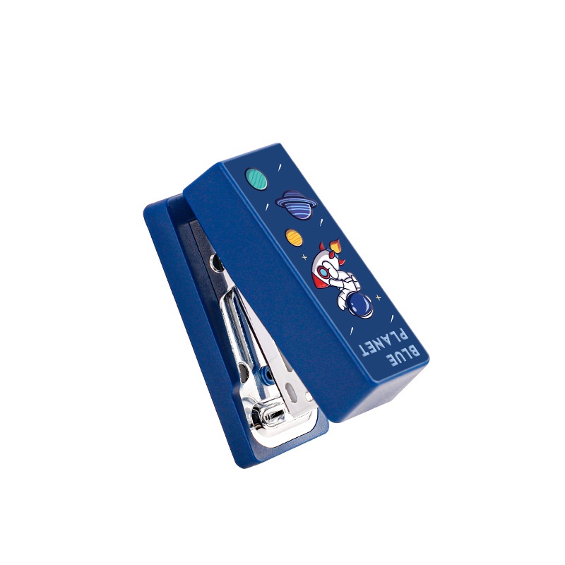 Máy dập ghim bấm mini dễ thương  sắc màu kèm hộp 400 ghim