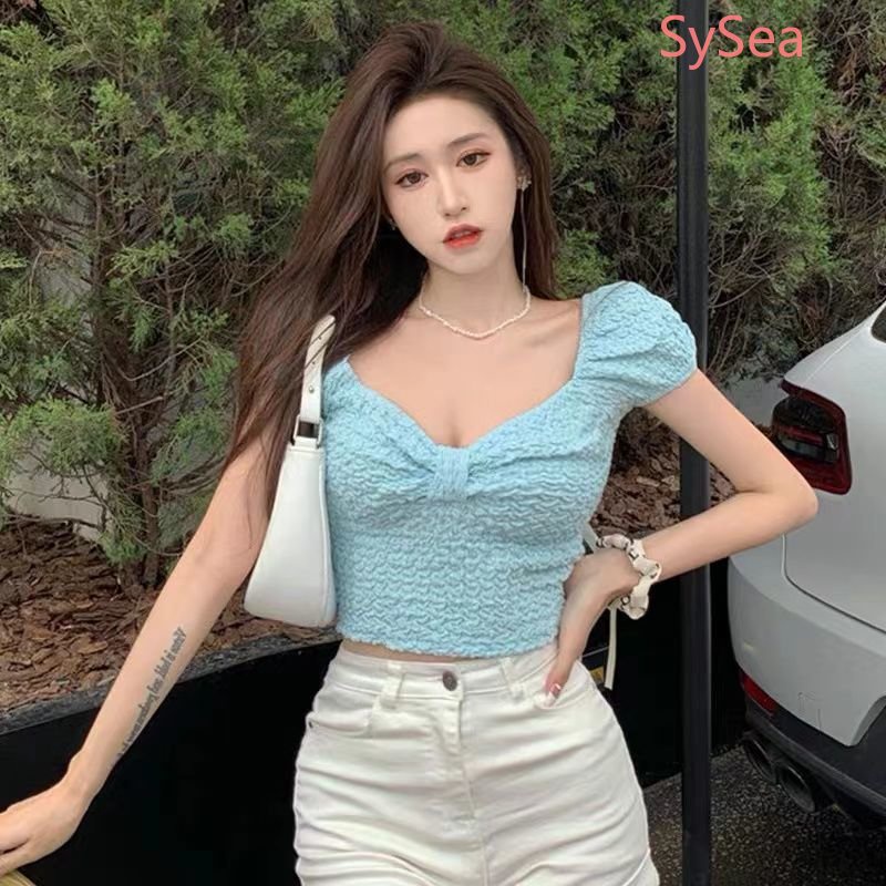 Áo Sơ Mi Thắt Nơ Eo Cao Gợi Cảm Cổ Điển Thời Trang Mùa Hè Dành Cho Bạn Nữ