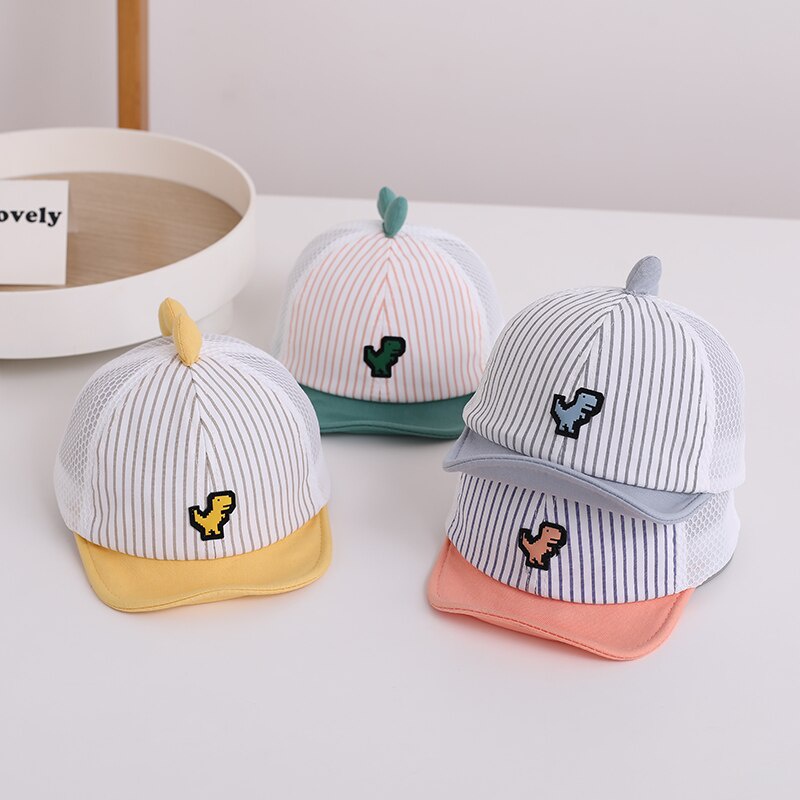 Mũ Lưỡi Trai Chống Nắng Phối Lưới In Họa Tiết Động Vật Dễ Thương Thời Trang Mùa Hè Cho Bé