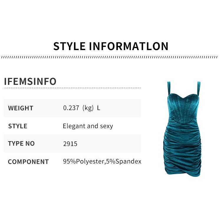 Canary Đầm Nhung Xếp Ly Bó Hông Thiết Kế Xương Cá Rút Dây Cho Nữ