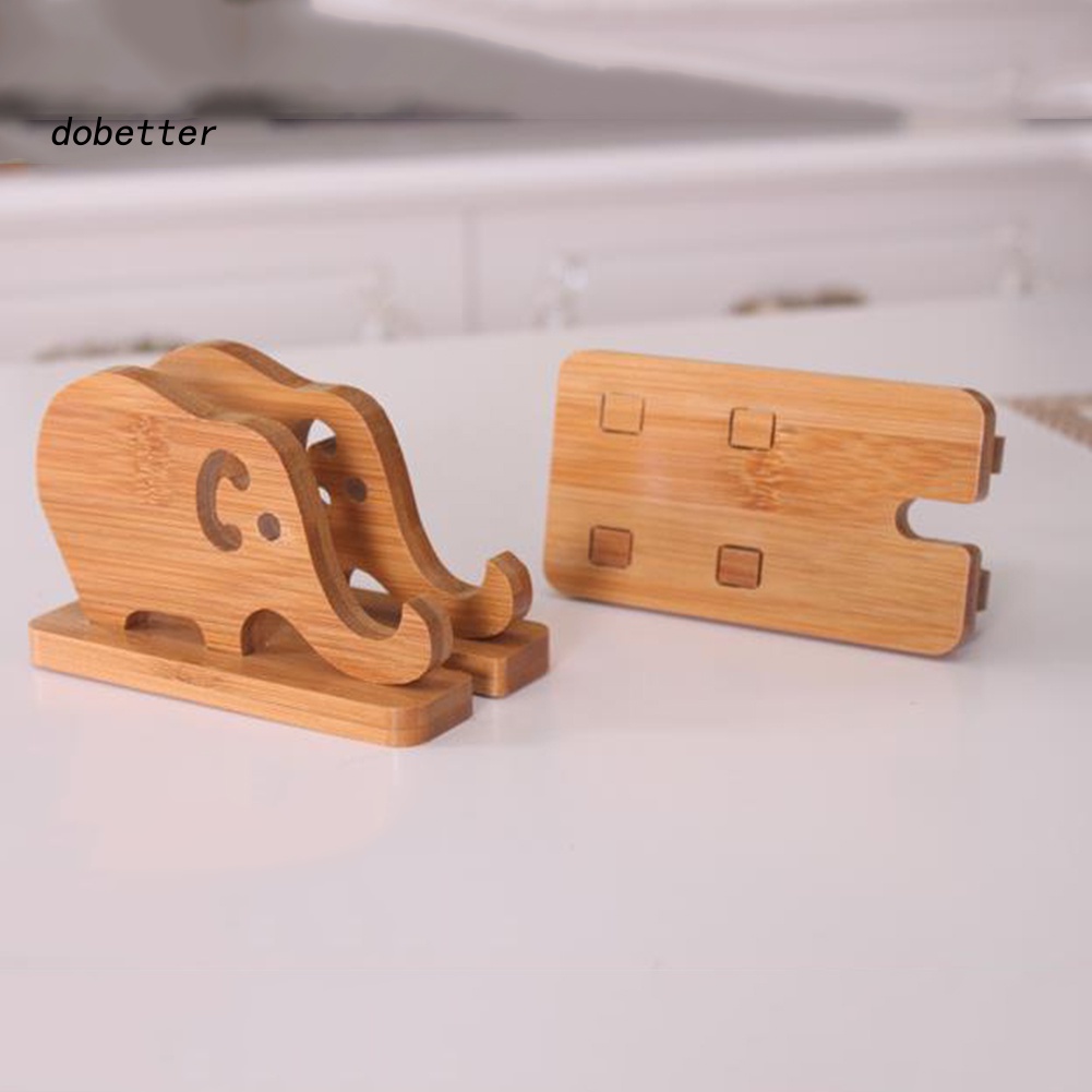 Giá Đỡ Điện Thoại Bằng Tre Hình Chú Voi Đáng Yêu