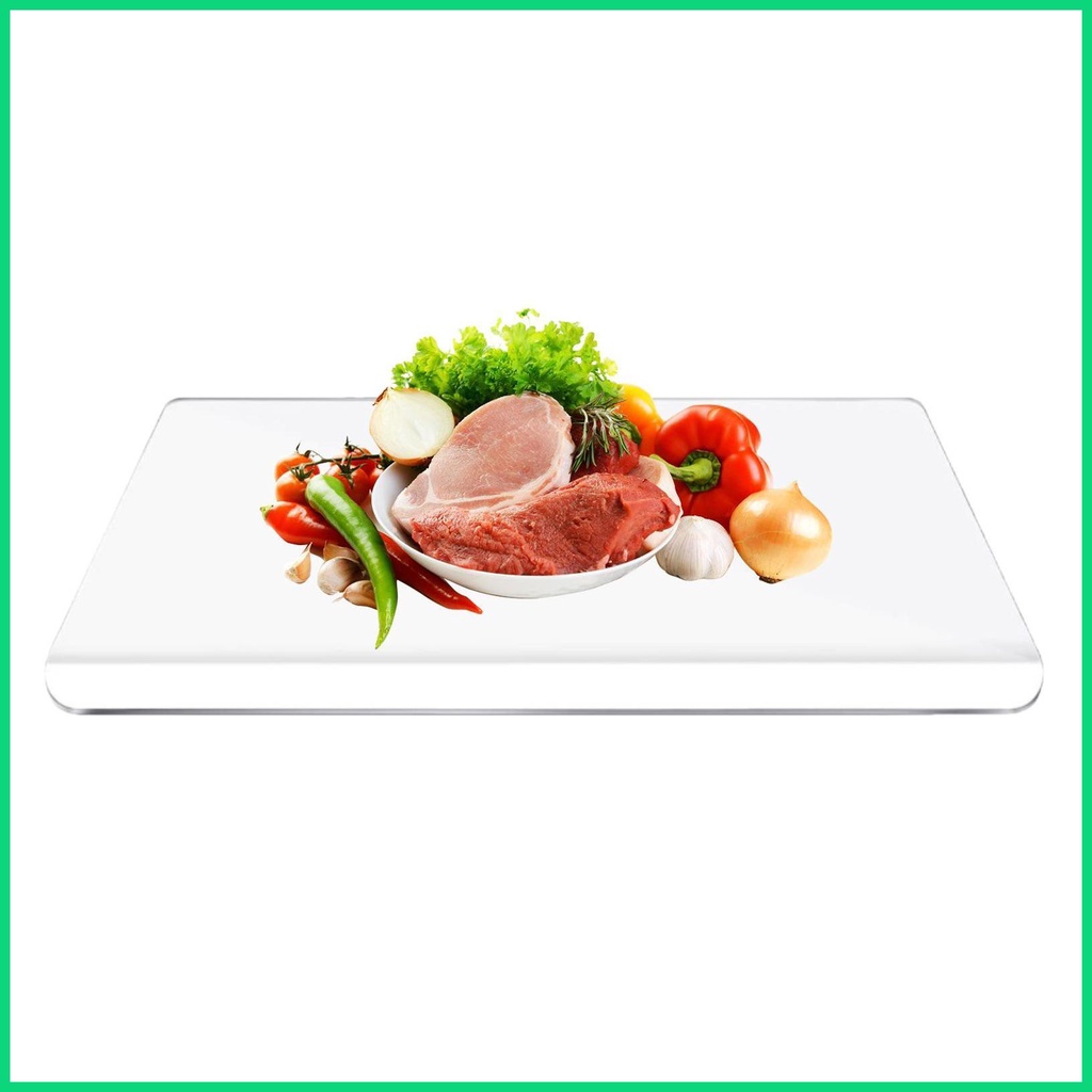 Thớt Cắt Thực Phẩm Bằng Acrylic Trong Suốt Chống Trượt Cạnh Tròn Tiện Dụng