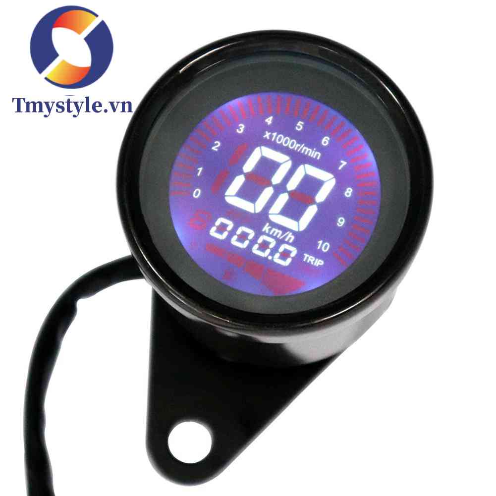 Đồng Hồ Đo Tốc Độ Xe Máy 12V Màn Hình LCD