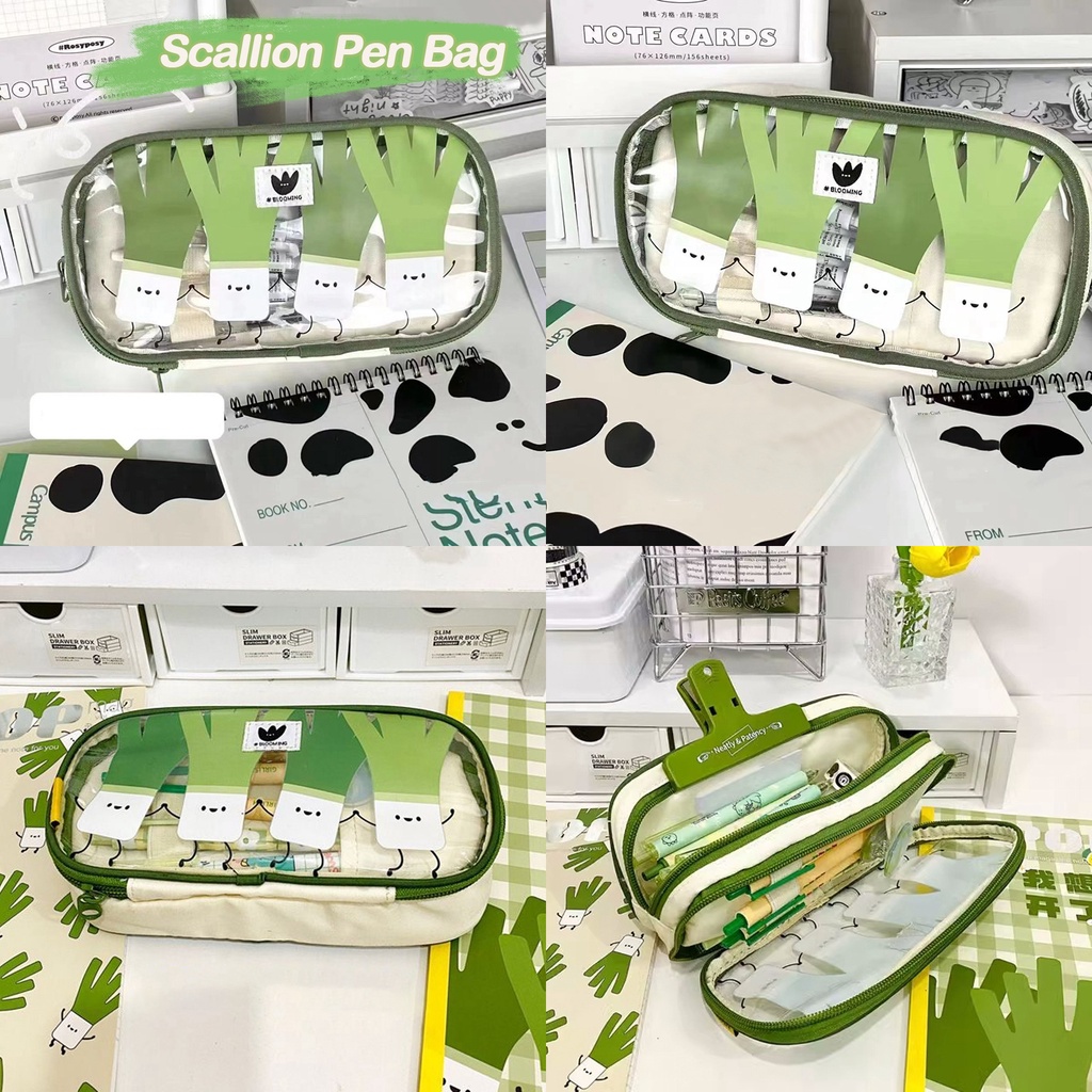 Túi Đựng Bút Bằng Vải Canvas Thiết Kế Đơn Giản Sức Chứa Lớn