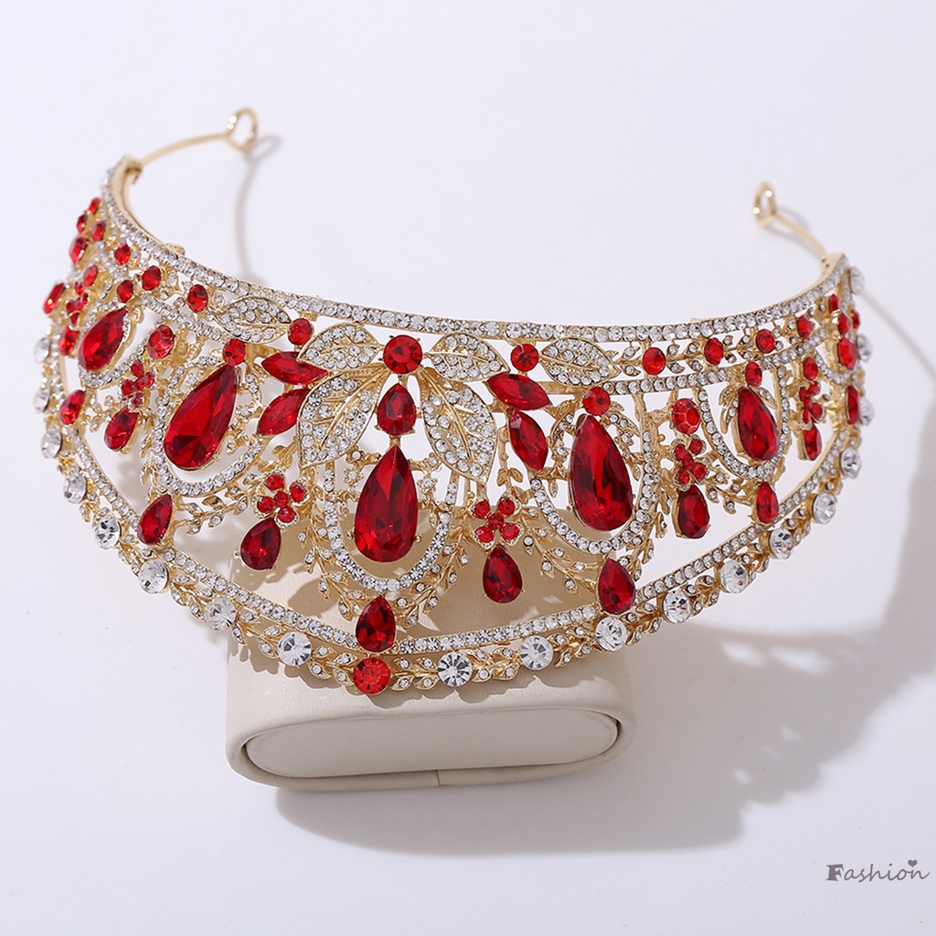 Vương Miện Đính Đá Lấp Lánh Phụ Kiện Cô Dâu Sang Trọng