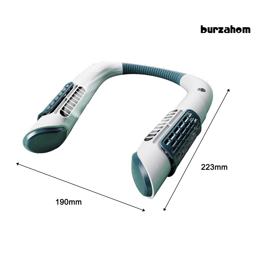 Quạt Điện Làm Mát Đeo Cổ Không Cánh Rảnh Tay Có Thể Sạc Lại Cho Văn Phòng