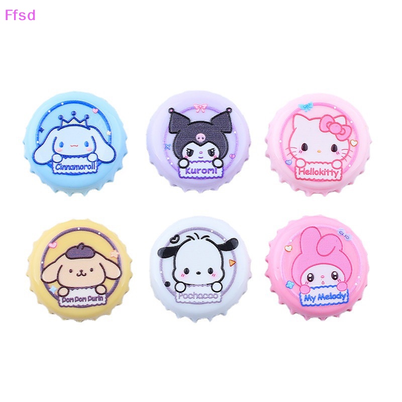 {Ffsd} Set 10 Phụ Kiện Trang Sức Hình Mèo Hoạt Hình Đáng Yêu Tự Làm