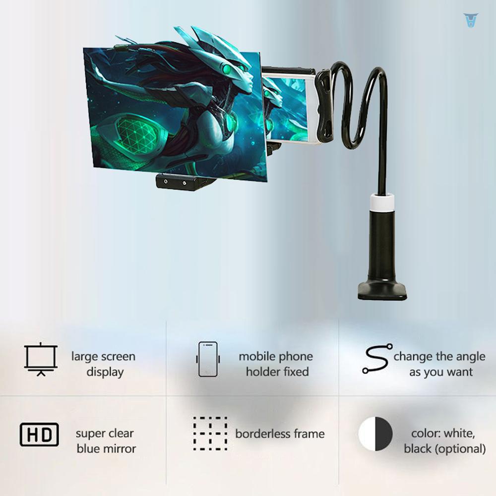 Giá Đỡ Phóng To Màn Hình Điện Thoại / Máy Chiếu 3D 8 Inch Linh Hoạt Có Thể Điều Chỉnh